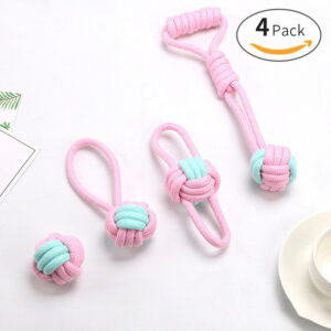 Pet Bite Resistant Cotton Rope Ball Cat And Dog Toy