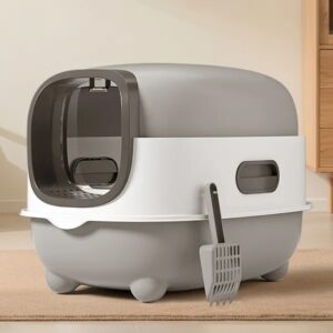 high capacity enclosed cat litter box